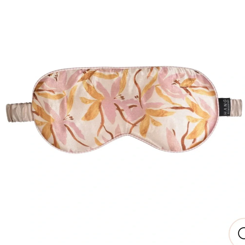 Hang Accessories Satin Eye Mask Gold Leaf